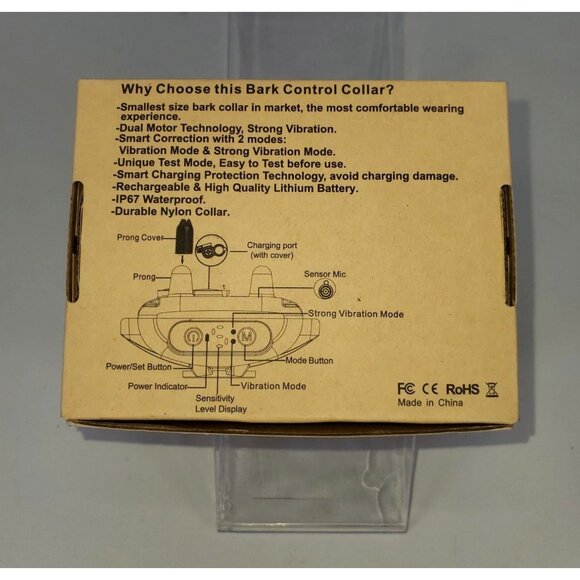 E-14 NWB Dog Bark Collar, Rechargeable, Small-Medium size pet, No Pain training - Picture 3 of 8